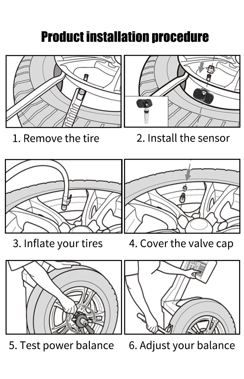V102A Tire pressure tool — product view