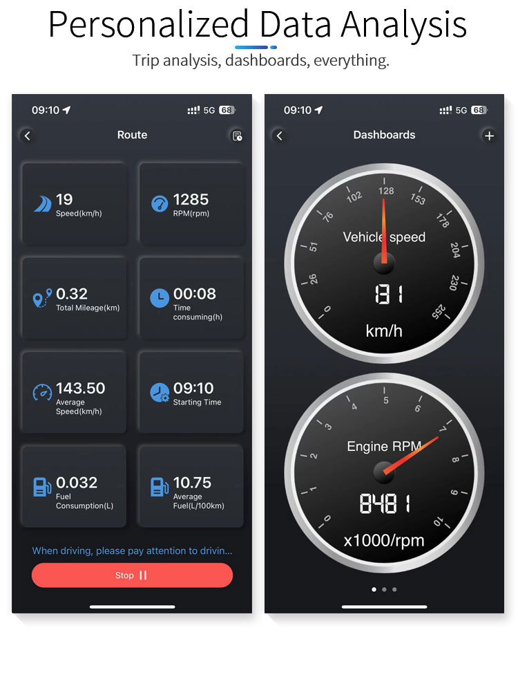 V30-1 Bluetooth OBD2 Adapter — product view