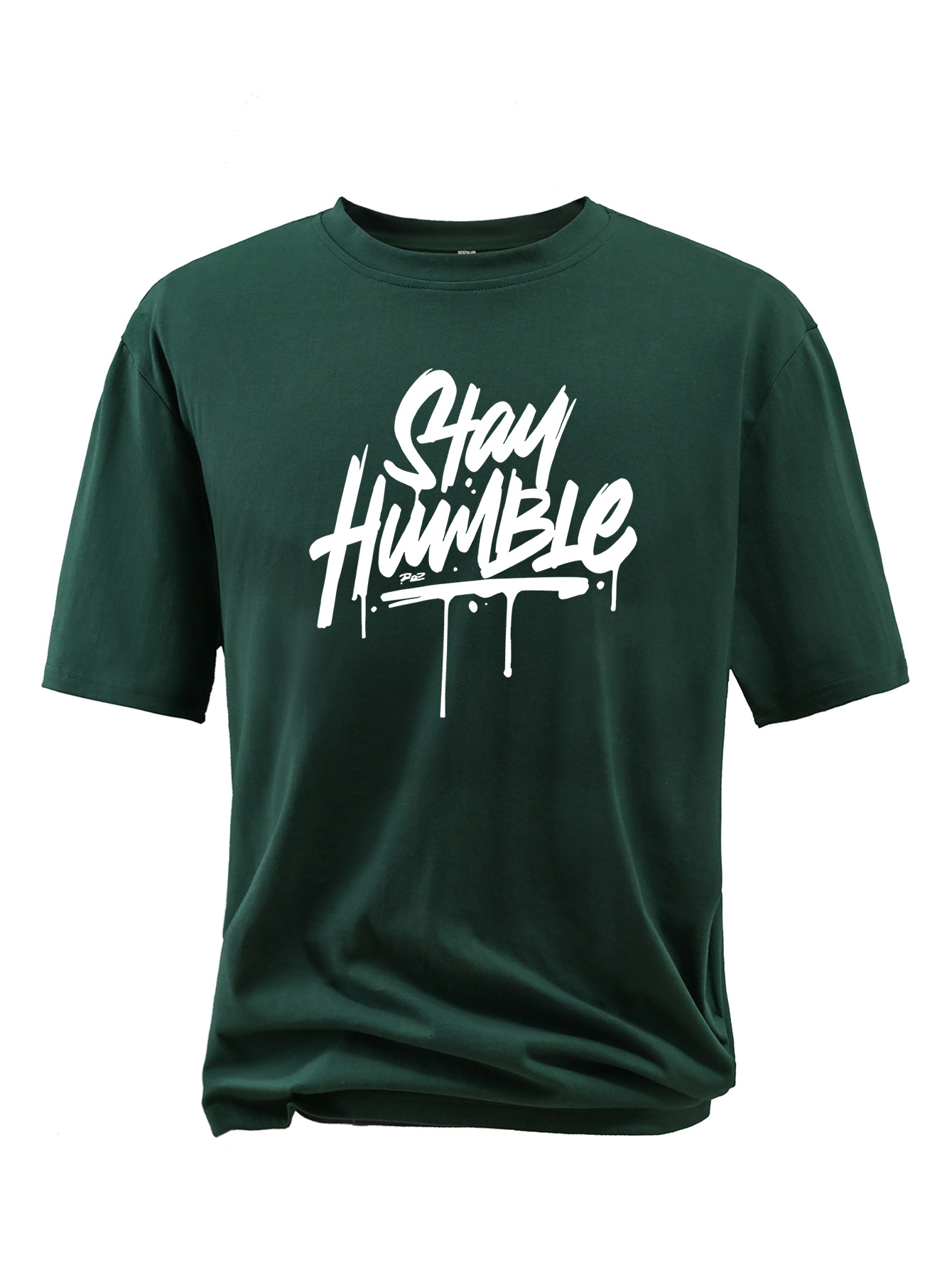 plus size mens stay humble graphic print t shirt for summer fashion casual short sleeve tees for outdoor sports details 4